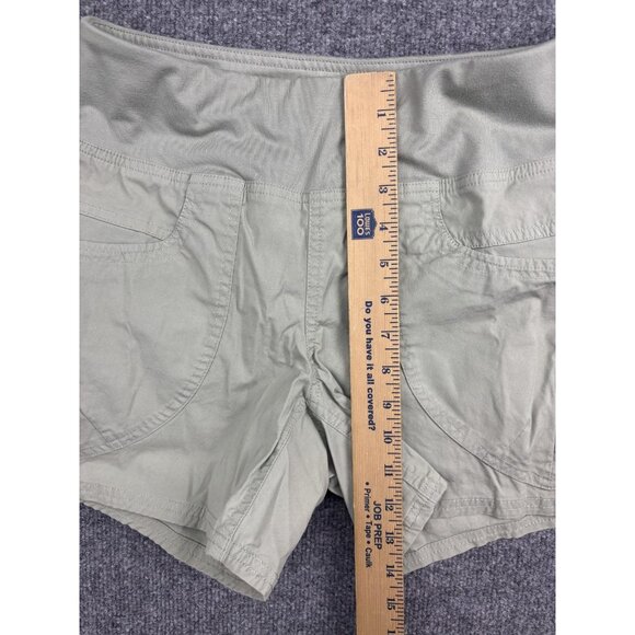 prAna Shorts Womens Small Sage Green Pull-On Hiking Travel Wide Waistband Active - Picture 4 of 7